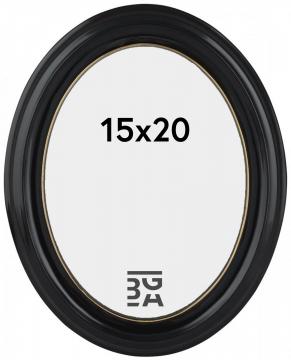 Estancia Eiri Mozart Oval Black 15x20 cm
