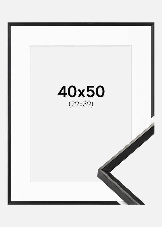 Ram med passepartou Frame Desire Black 40x50 cm - Picture Mount White 30x40 cm