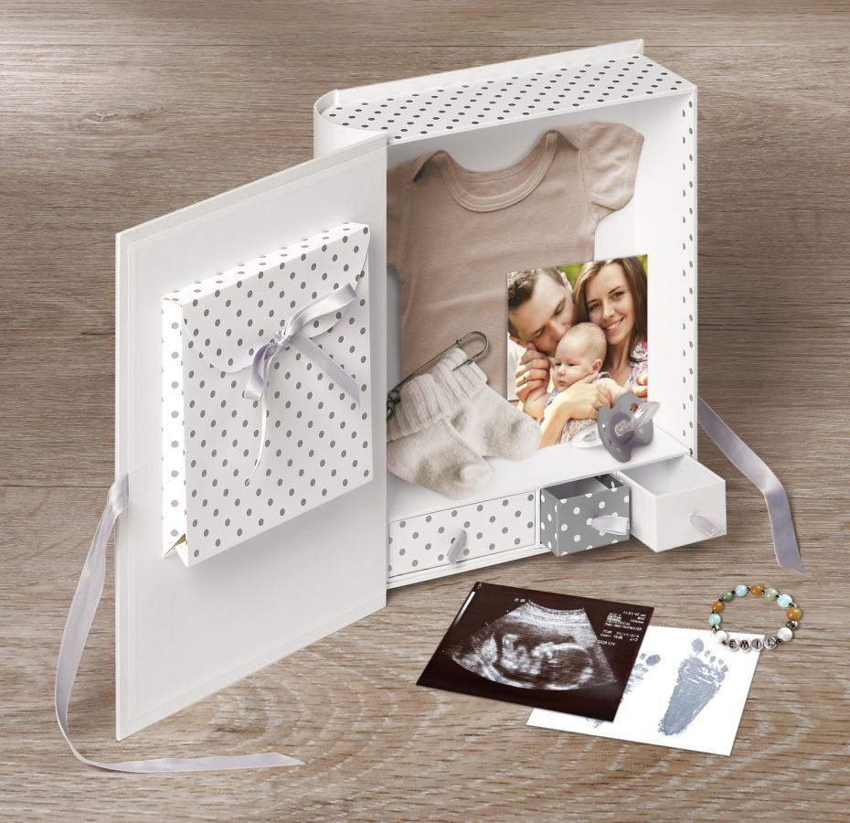 Walther Little Foot Baby box Grey-white