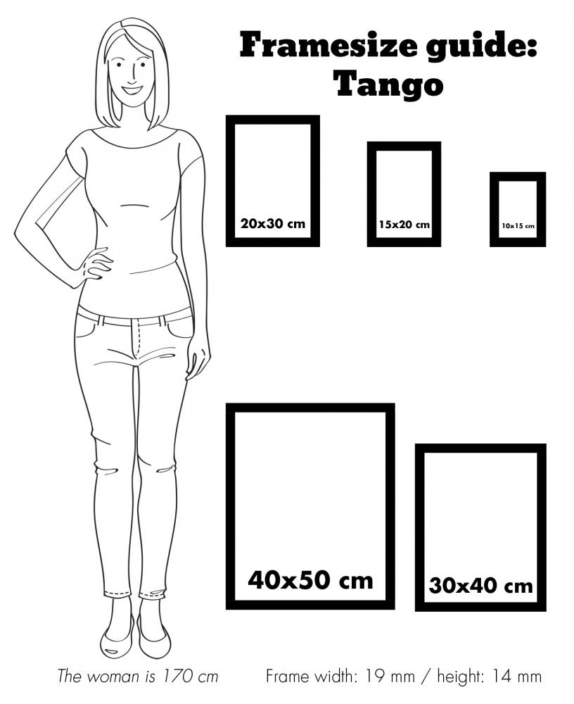Focus Frame Tango Wood Black - 10x15 cm