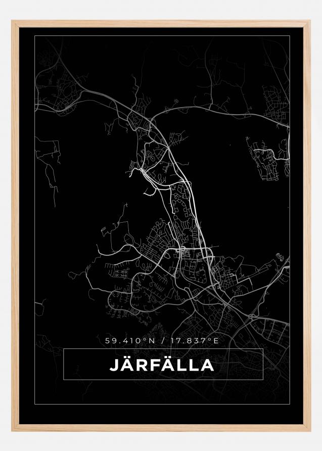 Bildverkstad Map - Järfälla - Black Poster