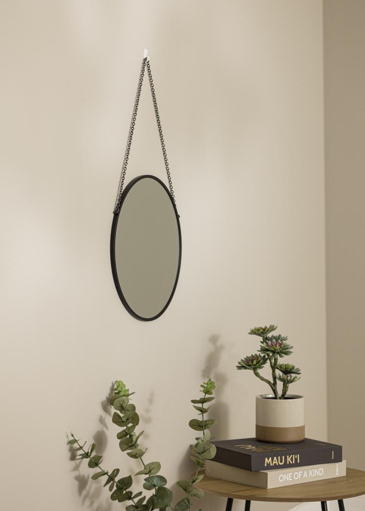 Artlink Round Mirror Modern Black 41 cm 