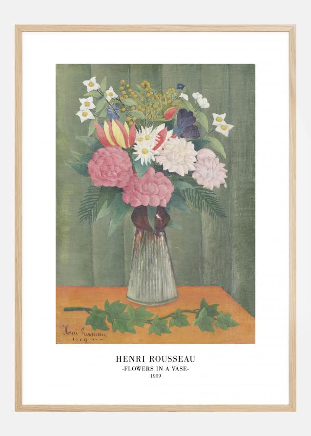 Bildverkstad Henri Rousseau - Flowers In a Vase Poster
