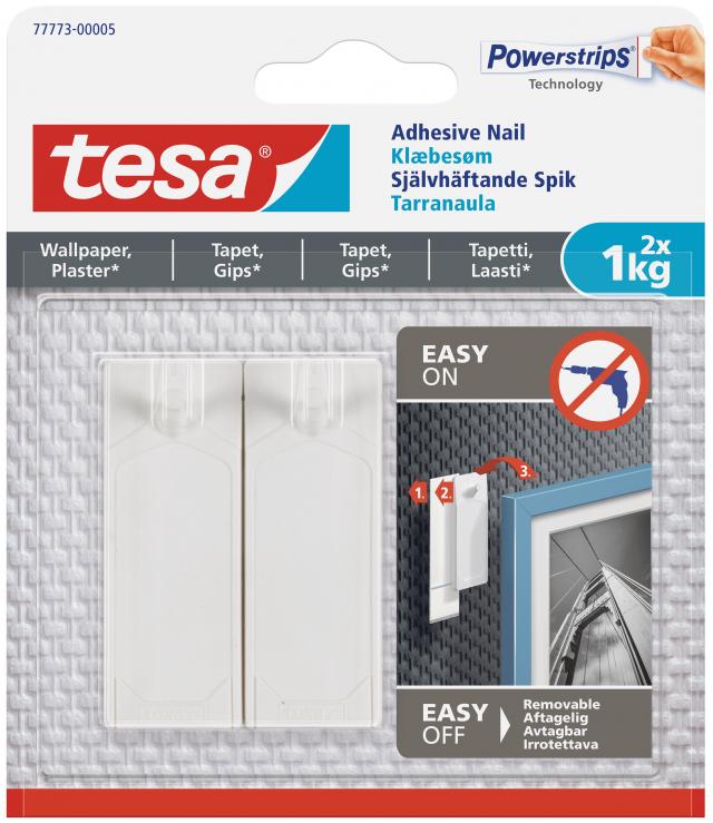 Tesa Tesa - Self-adhesive nail for all types of wall (max 2x1kg)