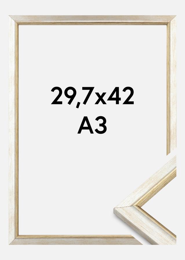 Jämtlands Ramfabrik Frame Marisa Acrylic Glass Silver 29.7x42 cm (A3)