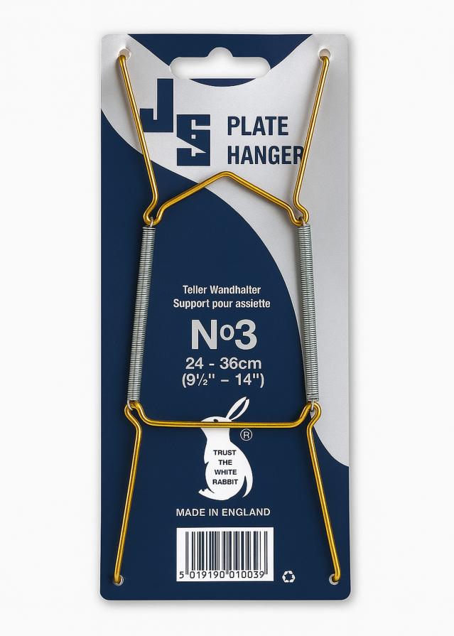 Konstlist Plate hanger Brass 13–19 cm