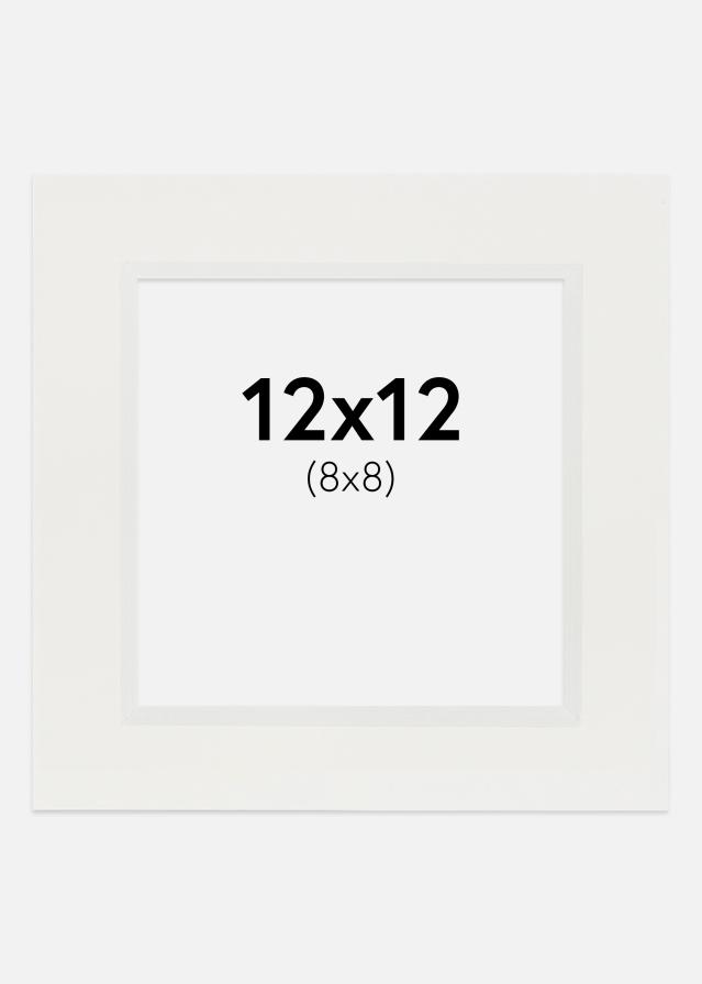 Konstlist Crescent Mount White 3 mm (White Core) 12x12 cm (8x8)