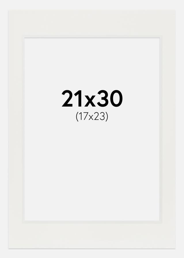 Konstlist Crescent Mount White 3 mm (White Core) 21x30 cm (17x23)