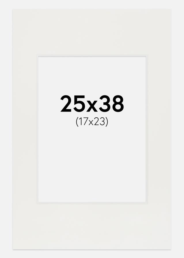 Konstlist Crescent Mount White 3 mm (White Core) 25x38 cm (17x23)