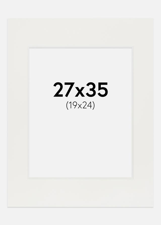 Konstlist Crescent Mount White 3 mm (White Core) 27x35 cm (19x24)