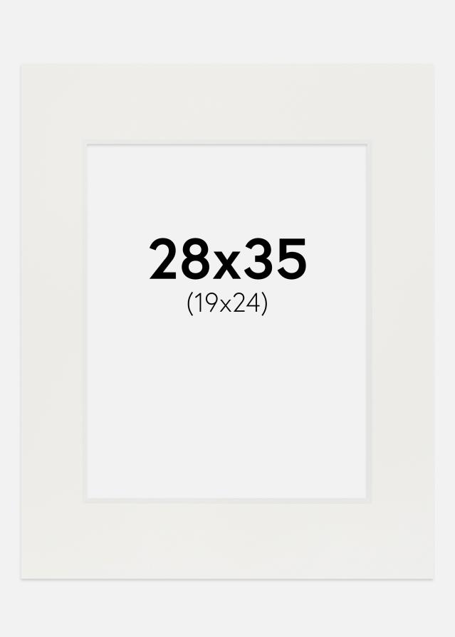 Konstlist Crescent Mount White 3 mm (White Core) 28x35 cm (19x24)