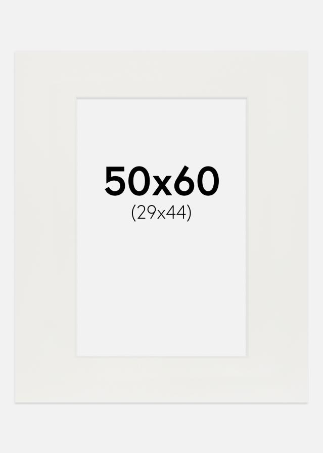 Konstlist Crescent Mount White 3 mm (White Core) 50x60 cm (29x44)