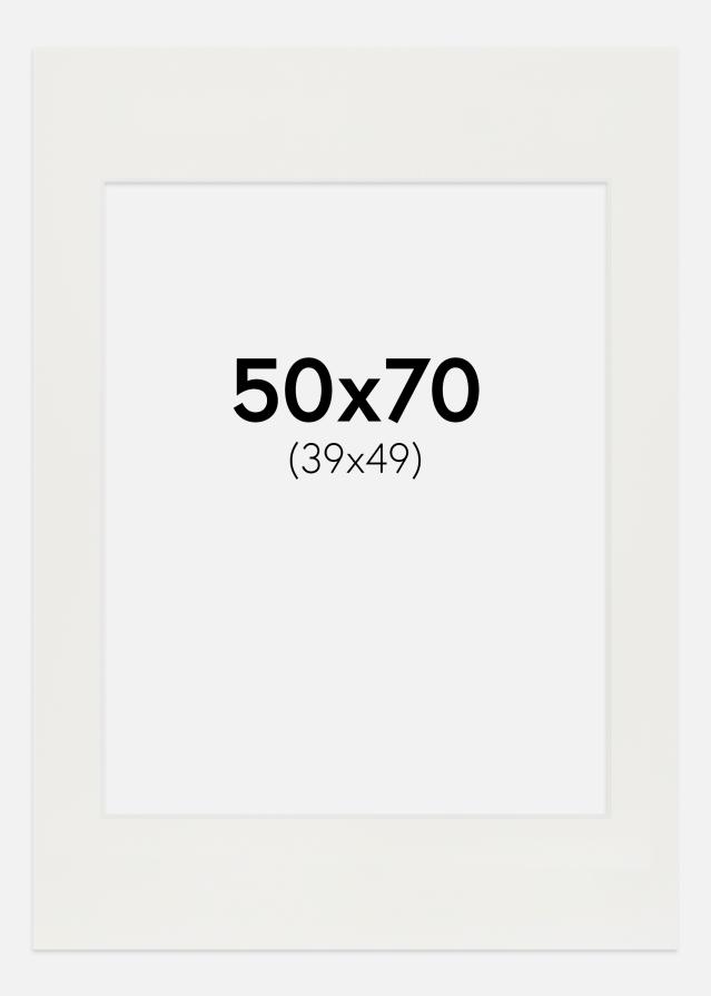 Konstlist Crescent Mount White 3 mm (White Core) 50x70 cm (39x49)