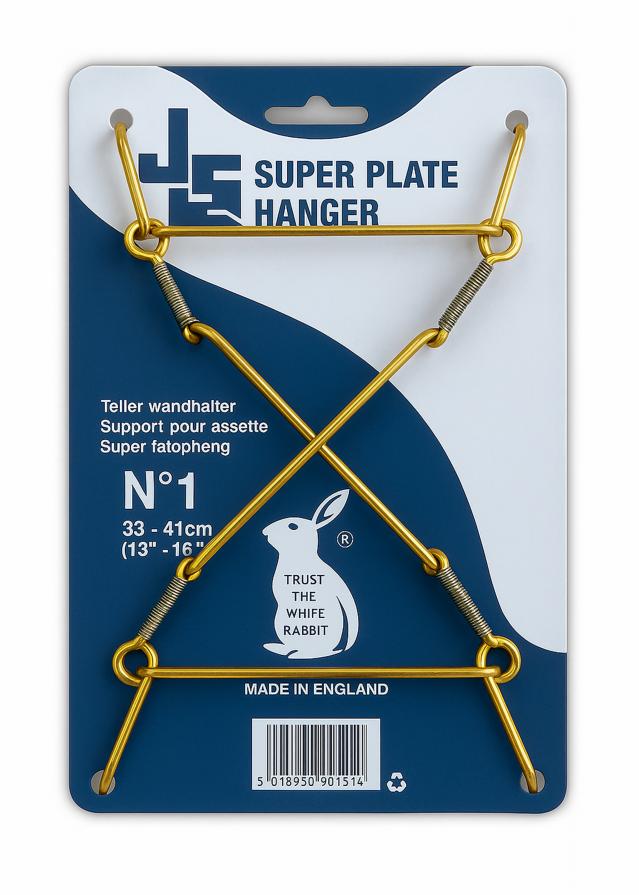 Konstlist Plate hanger Super Brass 38–51 cm