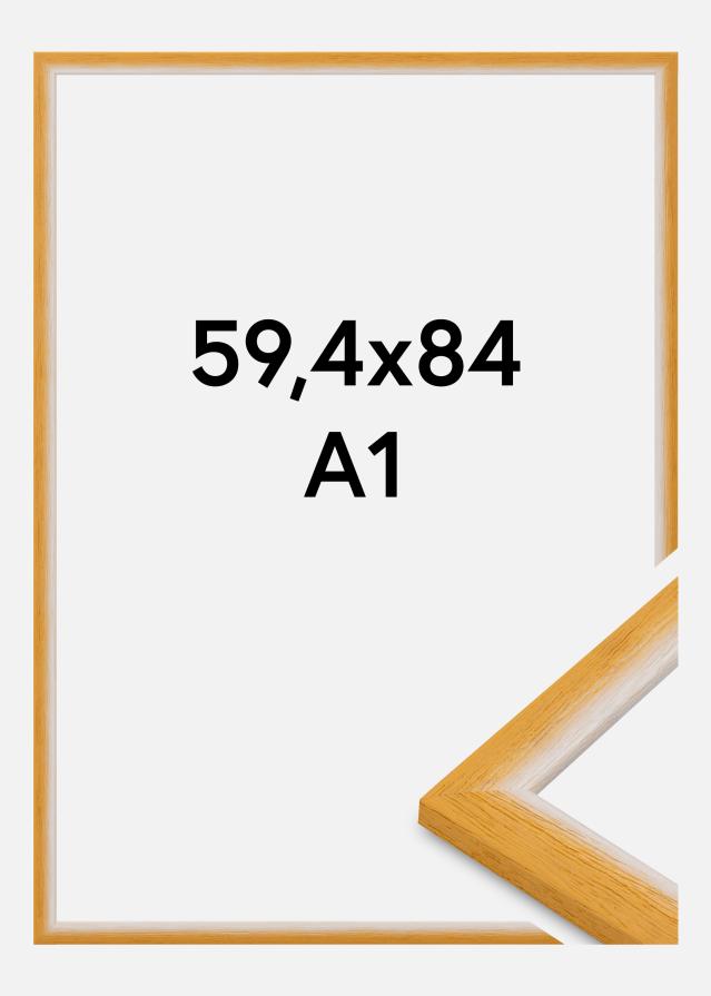 Jämtlands Ramfabrik Frame Cornwall Acrylic Glass Gold 59.4x84 cm (A1)