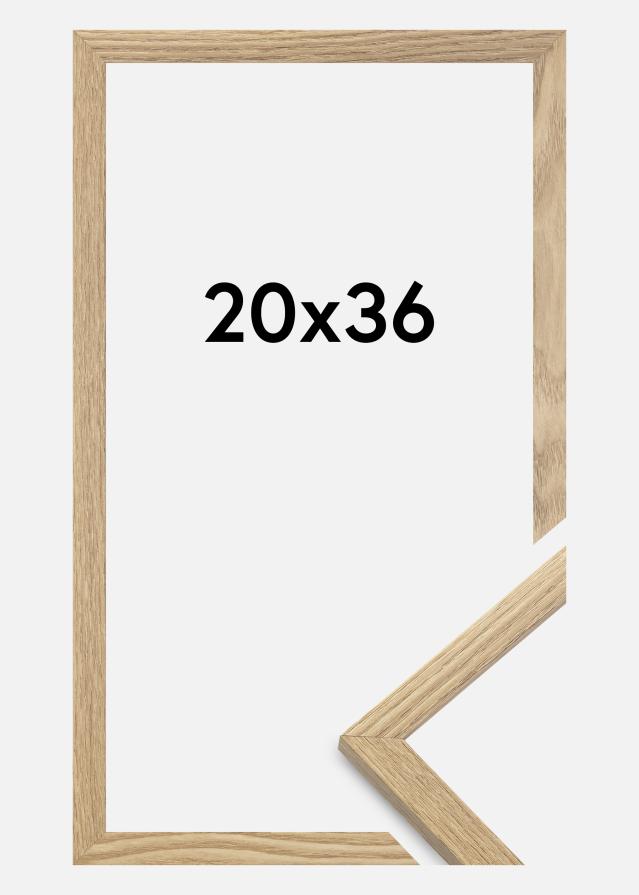 Jämtlands Ramfabrik Frame Trendy Acrylic glass Oak 20x36 cm