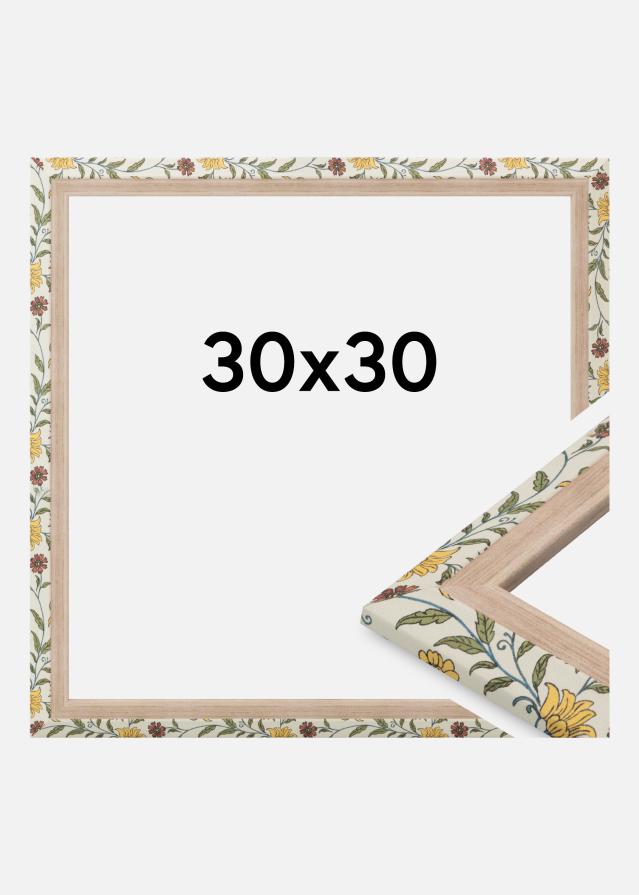 Jämtlands Ramfabrik Frame Arco Acrylic Glass Floral Oak 30x30 cm