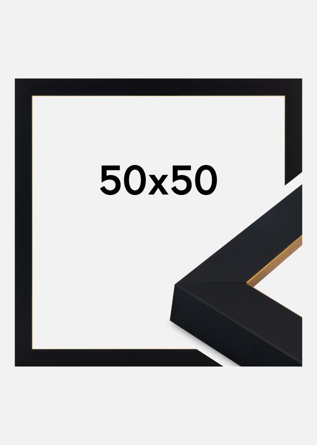 Jämtlands Ramfabrik Frame Sussex Acrylic Glass Black/Gold 50x50 cm