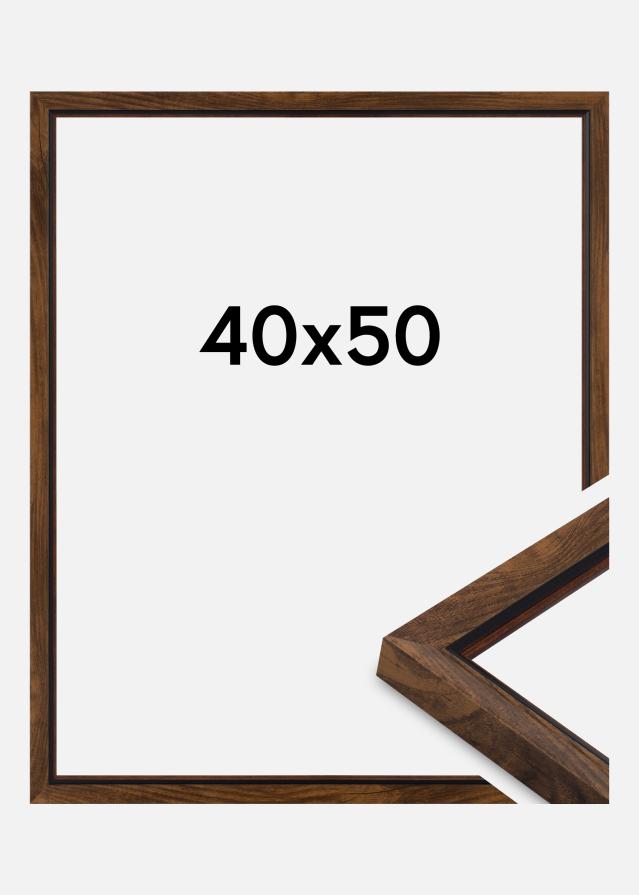 Jämtlands Ramfabrik Frame Obsidian Acrylic Glass Walnut 40x50 cm