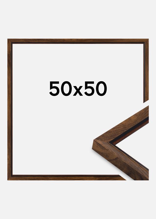 Jämtlands Ramfabrik Frame Obsidian Acrylic Glass Walnut 50x50 cm