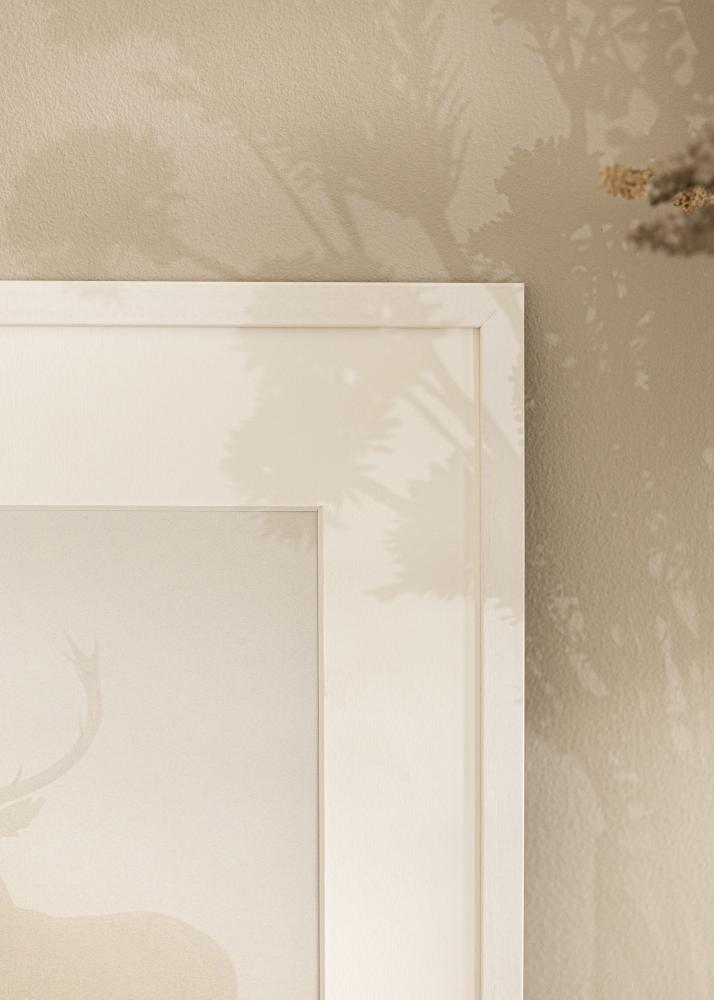 Ram med passepartou Frame Edsbyn White 22x28 cm - Mounts White 12x18 cm