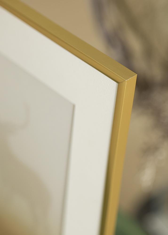 Ram med passepartou Frame New Lifestyle Gold 15x15 cm - Mounts White 8x8 cm