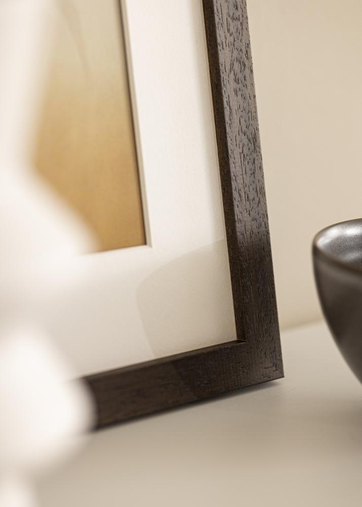 Ram med passepartou Frame Brown Wood 68x98 cm - Mounts White 56x76 cm