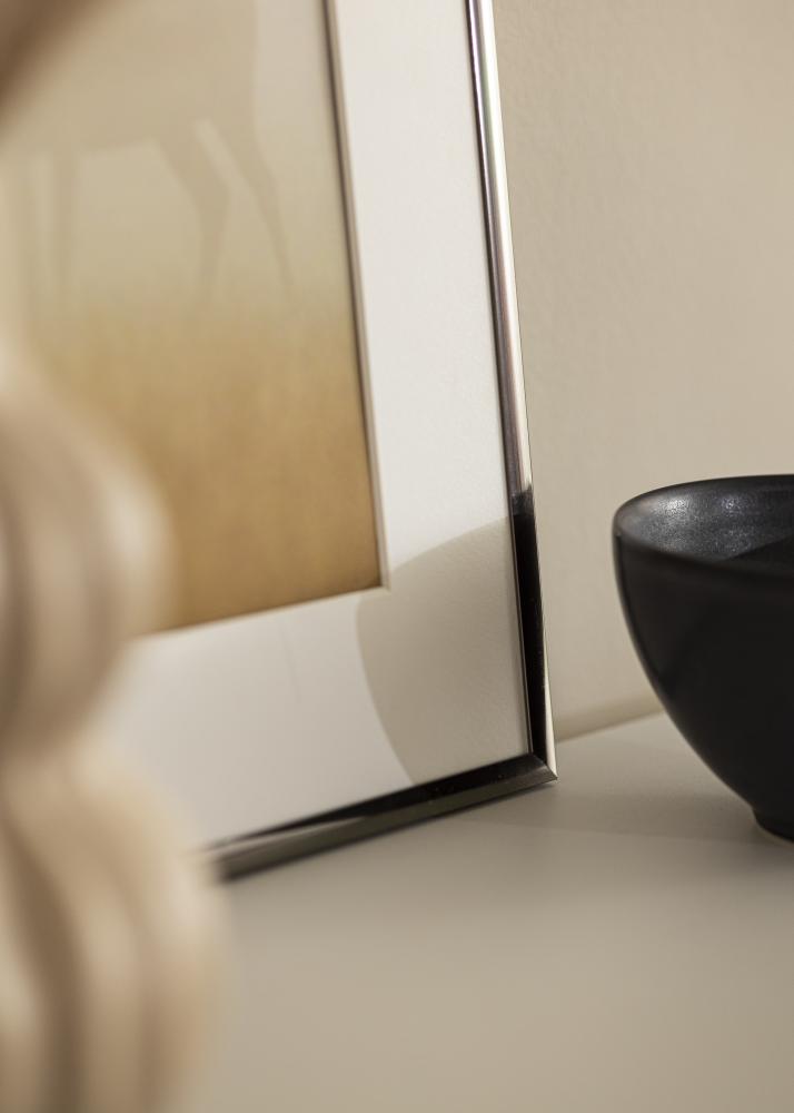 Ram med passepartou Frame New Lifestyle Steel 10x18 cm - Mounts White 8x10 cm