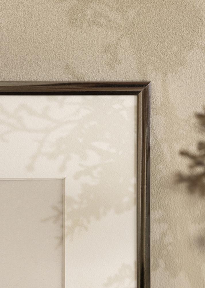 Ram med passepartou Frame New Lifestyle Steel 10x18 cm - Mounts White 8x10 cm