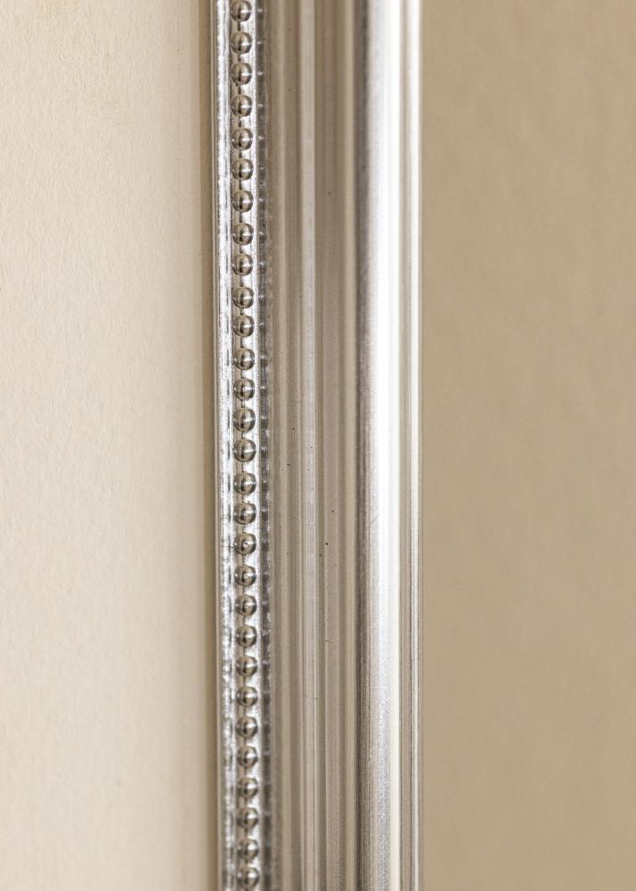 Ram med passepartou Frame Gala Silver 50x70 cm - Mounts White 39x60 cm