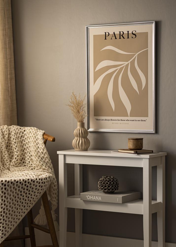 Ram med passepartou Frame Gala Silver 50x70 cm - Mounts White 39x60 cm