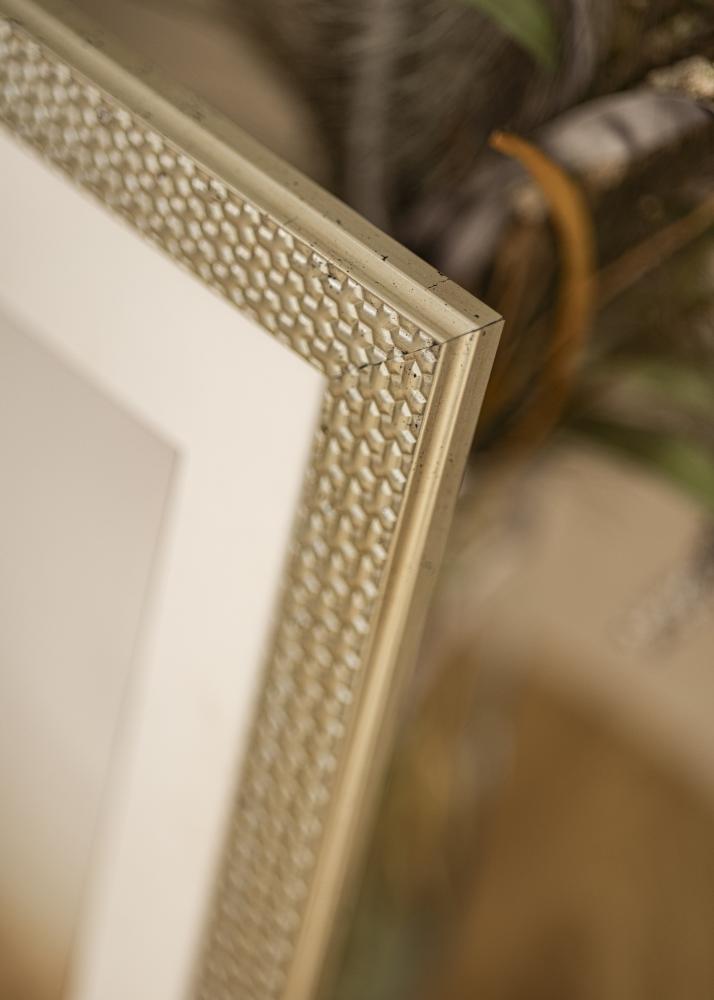 Ram med passepartou Frame Grace Silver 30x40 cm - Mounts White 22x32 cm