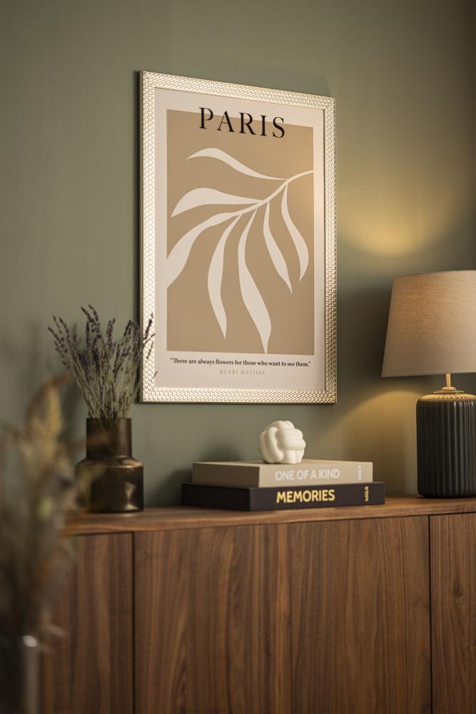 Ram med passepartou Frame Grace Silver 30x40 cm - Mounts White 22x32 cm