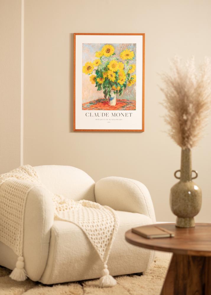 Ram med passepartou Frame Ares Cherry 50x70 cm - Mounts White 16x23 inches