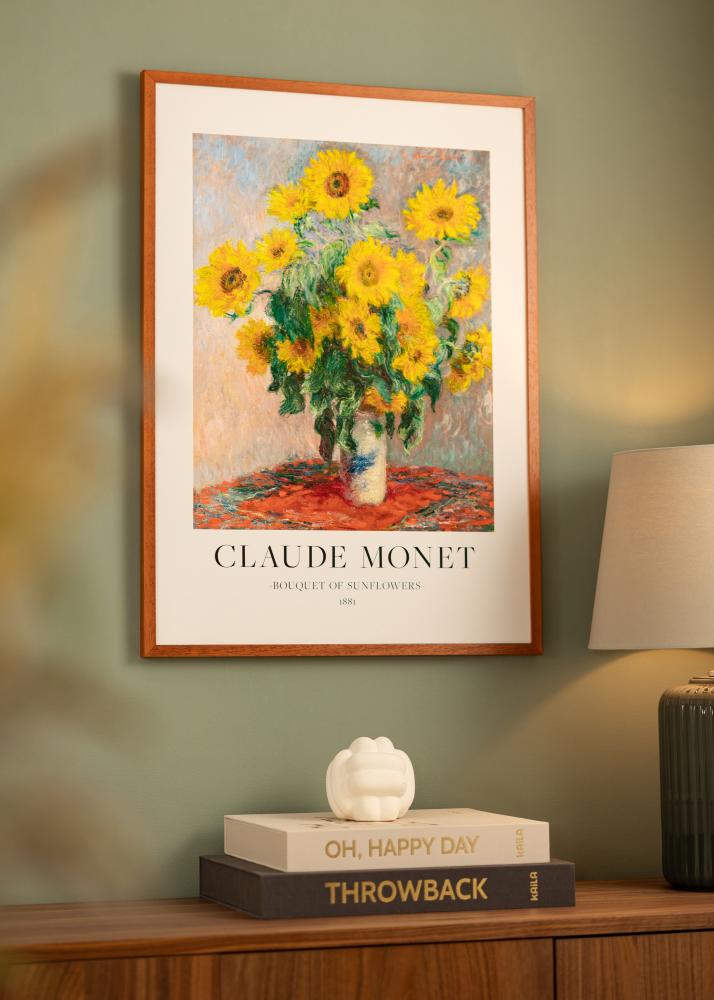 Ram med passepartou Frame Ares Cherry 50x70 cm - Mounts White 16x23 inches