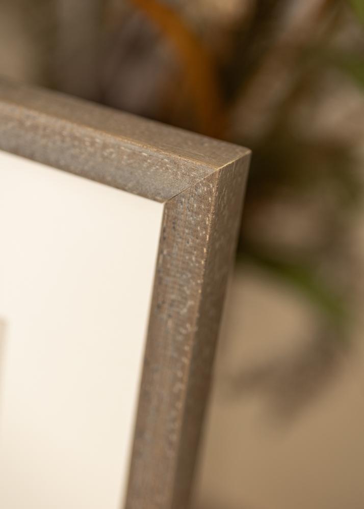 Ram med passepartou Frame Ares Gray 45x60 cm - Mounts White 12x18 inches