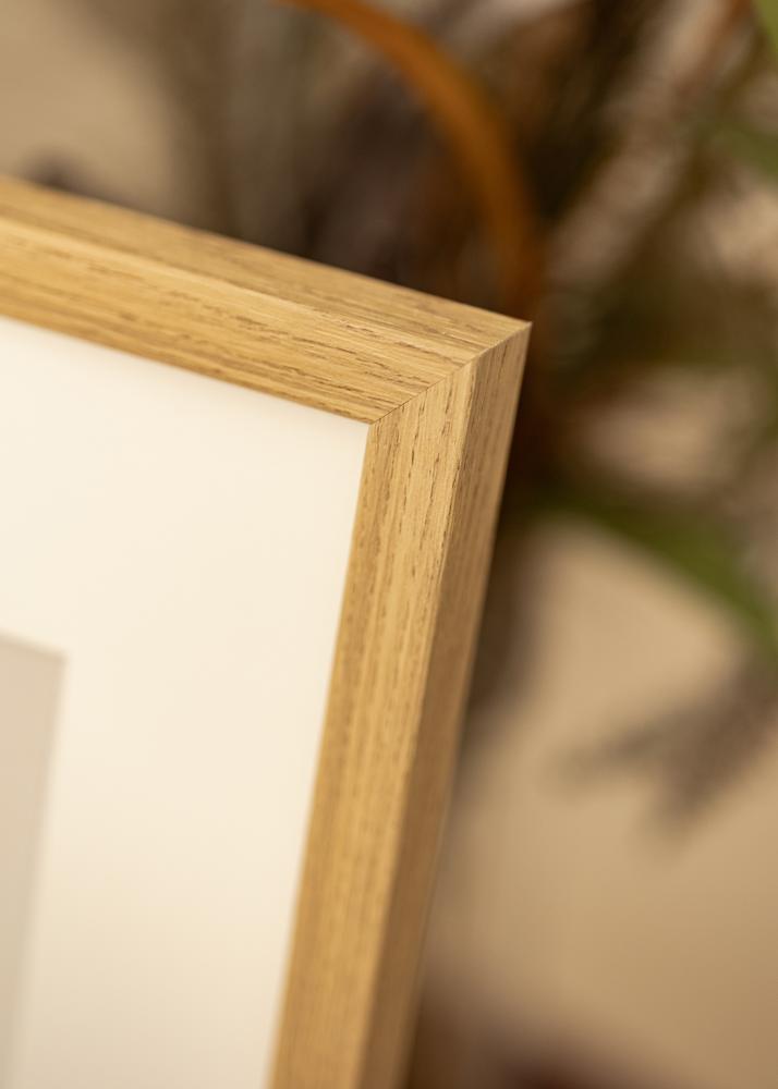 Ram med passepartou Frame Ares Natural Oak 40x50 cm - Mounts White 29.7x42 cm