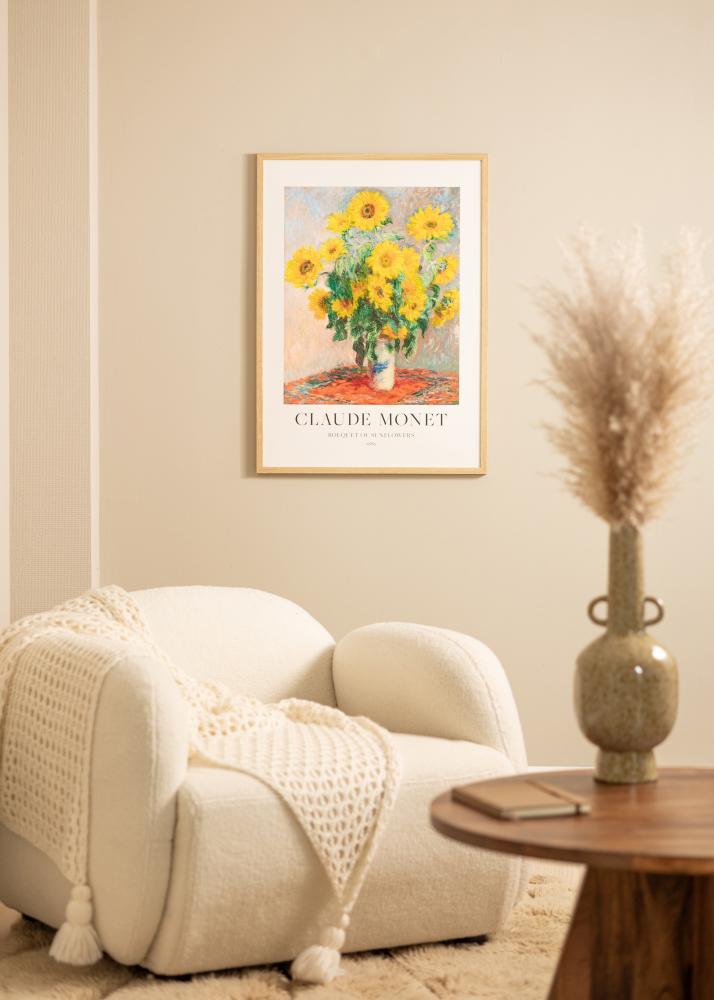 Ram med passepartou Frame Ares Natural Oak 40x50 cm - Mounts White 29.7x42 cm