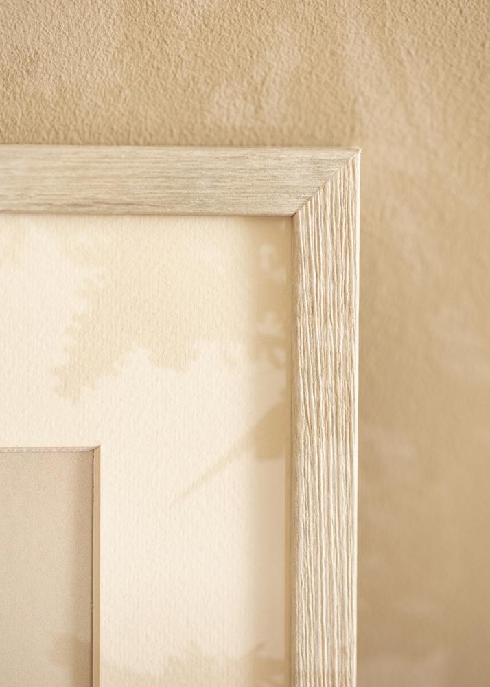 Ram med passepartou Frame Ares White Oak 40x50 cm - Mounts White 12x15 inches