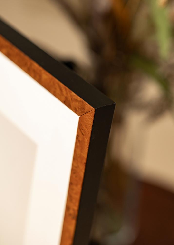 Ram med passepartou Frame Ares Walnut 20x25 cm - Mounts White 15x20 cm