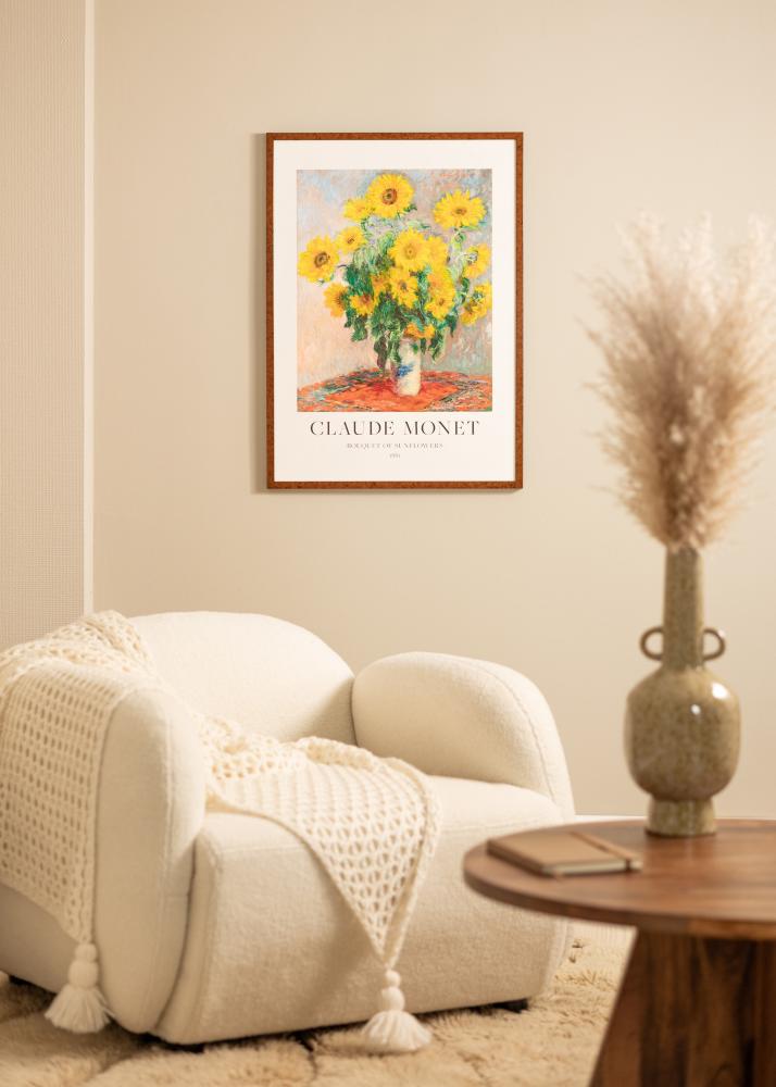 Ram med passepartou Frame Ares Walnut 20x25 cm - Mounts White 15x20 cm