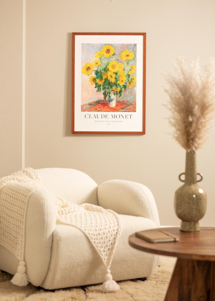 Ram med passepartou Frame Hermes Cherry 42x59.4 cm - Mounts White 25x38 cm