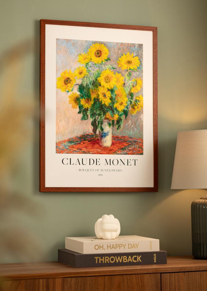 Ram med passepartou Frame Hermes Cherry 42x59.4 cm - Mounts White 25x38 cm