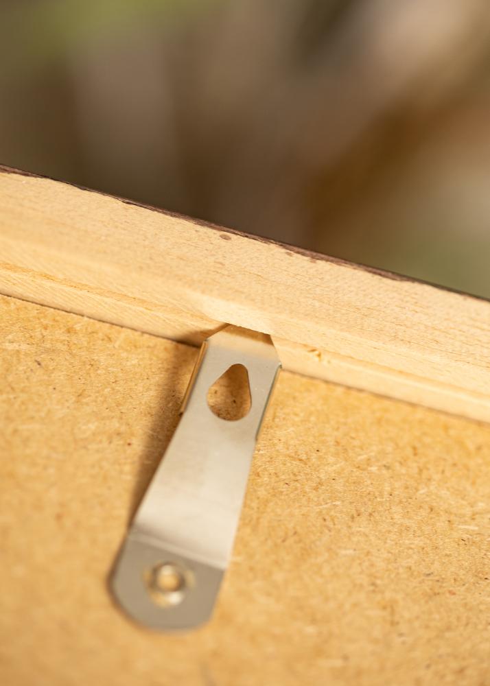 Ram med passepartou Frame Hermes Teak 40x50 cm - Mounts White 29.7x42 cm