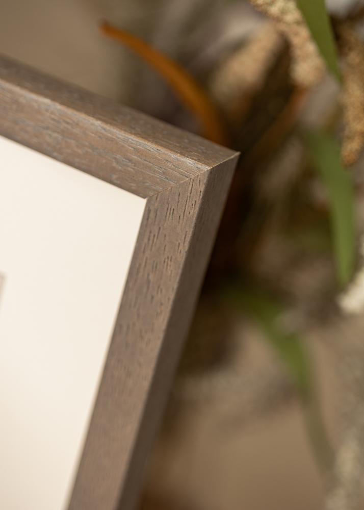 Ram med passepartou Frame Hermes Gray 60x80 cm - Mounts White 49.3x69.3 cm