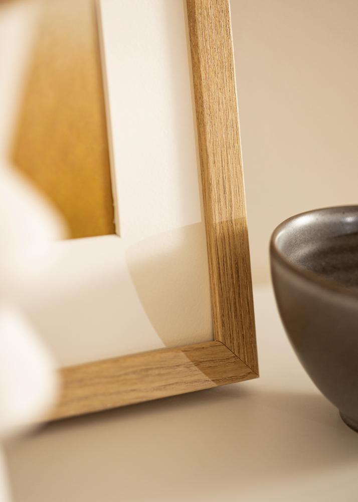 Ram med passepartou Frame Hermes Natural Oak 40x50 cm - Mounts White 29.7x42 cm