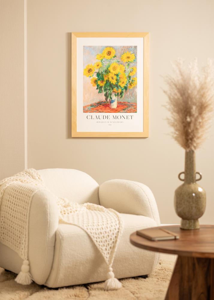 Ram med passepartou Frame Juno Wood 40x50 cm - Mounts White 27.5x37 cm