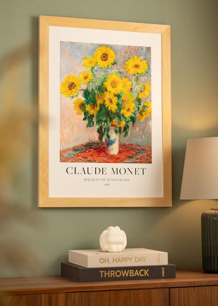 Ram med passepartou Frame Juno Wood 40x50 cm - Mounts White 27.5x37 cm