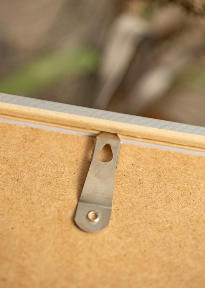 Ram med passepartou Frame Ares Silver 24x30 cm - Mounts White 7x9 inches