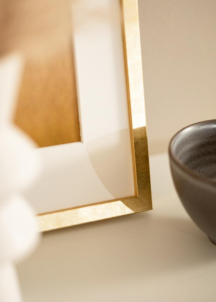 Ram med passepartou Frame Ares Gold 50x60 cm - Mounts White 16x20 inches